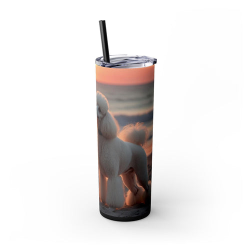 Skinny Tumbler with Straw – 20 oz Stainless Steel Cup