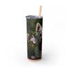 Skinny Tumbler with Straw – 20 oz Stainless Steel Cup