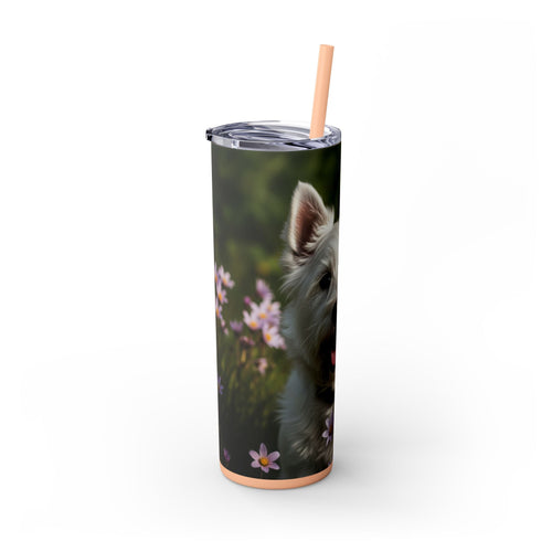 Skinny Tumbler with Straw – 20 oz Stainless Steel Cup