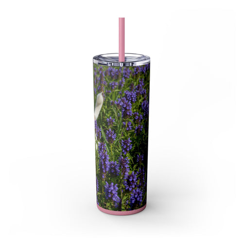 Skinny Tumbler with Straw – 20 oz Stainless Steel Cup
