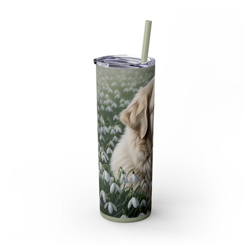 Skinny Tumbler with Straw – 20 oz Stainless Steel Cup