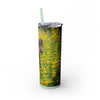 Skinny Tumbler with Straw – 20 oz Stainless Steel Cup