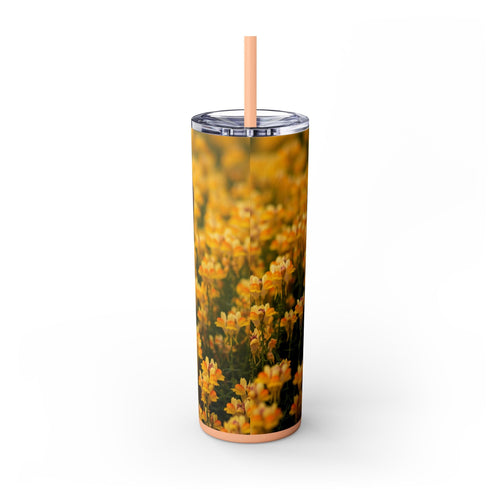 Skinny Tumbler with Straw – 20 oz Stainless Steel Cup