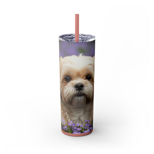 Skinny Tumbler with Straw – 20 oz Stainless Steel Cup