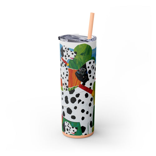 Skinny Tumbler with Straw – 20 oz Stainless Steel Cup