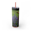 Skinny Tumbler with Straw – 20 oz Stainless Steel Cup