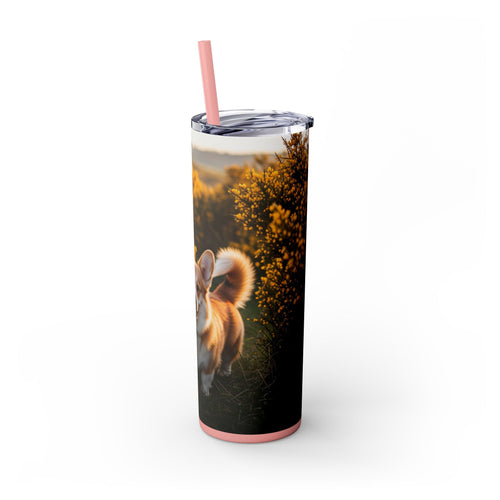 Skinny Tumbler with Straw – 20 oz Stainless Steel Cup