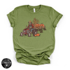 Zombie Bigfoot Farmer Pumpkin Patch Tee | Funny Halloween Farm Graphic T-Shirt