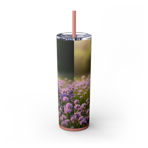 Skinny Tumbler with Straw – 20 oz Stainless Steel Cup