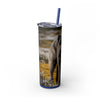 Skinny Tumbler with Straw – 20 oz Stainless Steel Cup