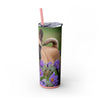 Skinny Tumbler with Straw – 20 oz Stainless Steel Cup