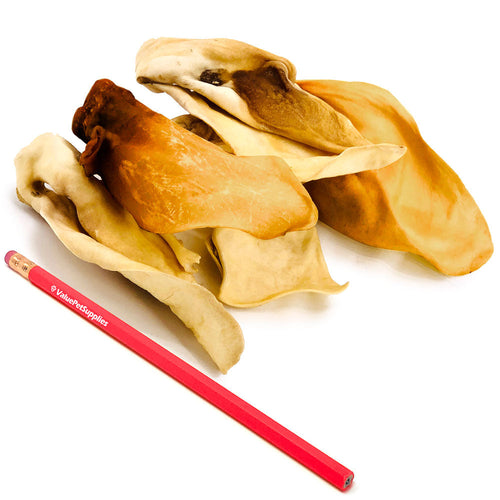 Cow Ears, Varied Sizes/Shapes, 50 Count Bulk Pack