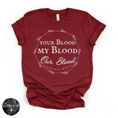 Your Blood, My Blood Tee | Gothic Romantic Graphic T-Shirt