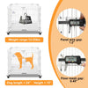 24-30 White Metal Wire Dog Crate DLS2402/DLS3002