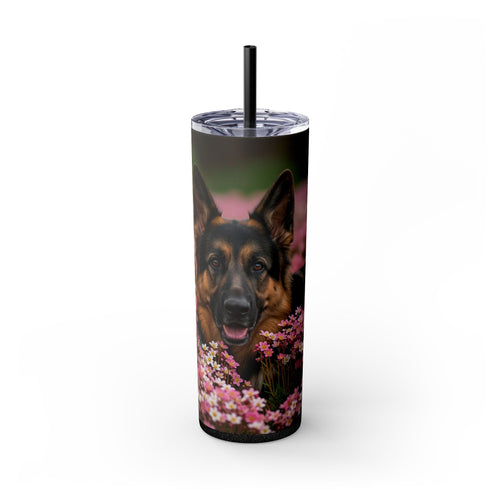 Skinny Tumbler with Straw – 20 oz Stainless Steel Cup