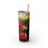 Skinny Tumbler with Straw – 20 oz Stainless Steel Cup