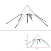 Hexagonal Single Star Canopy Camping Camp Tent