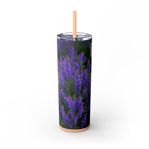 Skinny Tumbler with Straw – 20 oz Stainless Steel Cup