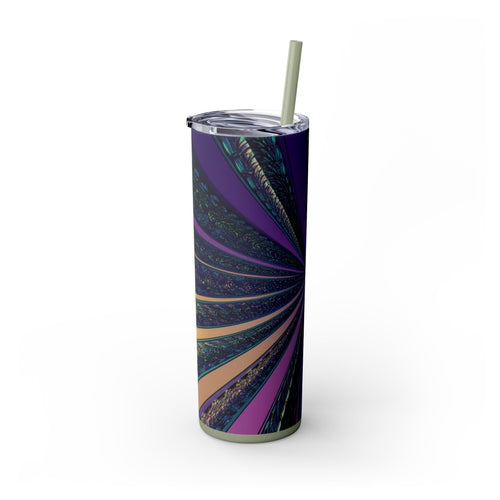 Skinny Tumbler with Straw – 20 oz Stainless Steel Cup
