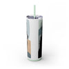 Skinny Tumbler with Straw – 20 oz Stainless Steel Cup