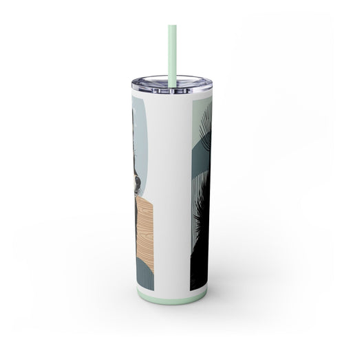 Skinny Tumbler with Straw – 20 oz Stainless Steel Cup