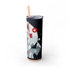 Skinny Tumbler with Straw – 20 oz Stainless Steel Cup