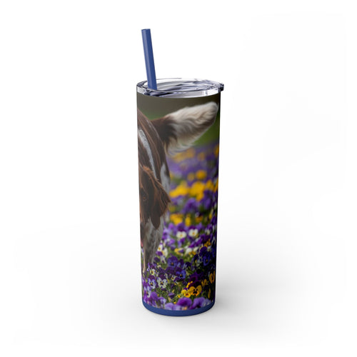 Skinny Tumbler with Straw – 20 oz Stainless Steel Cup