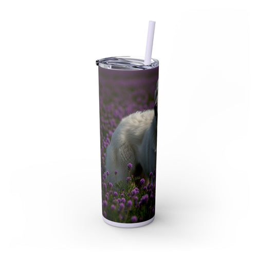 Skinny Tumbler with Straw – 20 oz Stainless Steel Cup