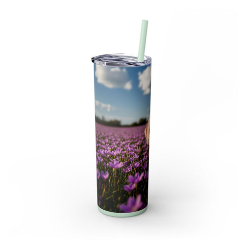 Skinny Tumbler with Straw – 20 oz Stainless Steel Cup