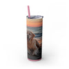 Skinny Tumbler with Straw – 20 oz Stainless Steel Cup
