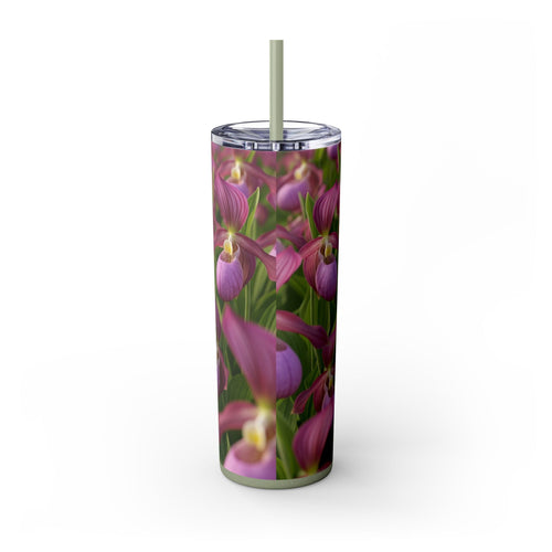 Skinny Tumbler with Straw – 20 oz Stainless Steel Cup
