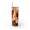 Skinny Tumbler with Straw – 20 oz Stainless Steel Cup