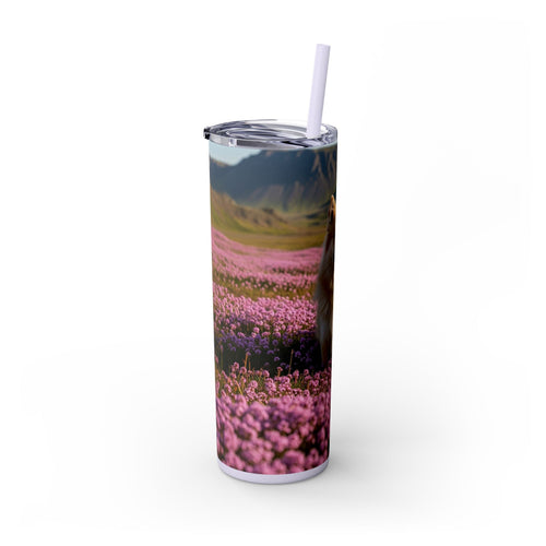 Skinny Tumbler with Straw – 20 oz Stainless Steel Cup
