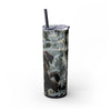 Skinny Tumbler with Straw – 20 oz Stainless Steel Cup