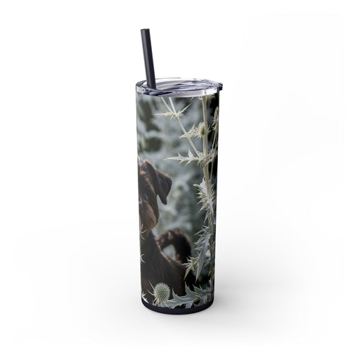 Skinny Tumbler with Straw – 20 oz Stainless Steel Cup