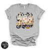 Ghost Cat Trio Tee | Cute Halloween Black Cat Graphic T-Shirt