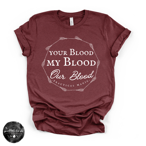 Your Blood, My Blood Tee | Gothic Romantic Graphic T-Shirt