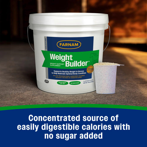 Farnam Equine Weight Builder 7.5 lbs Weight Support Supplement for Horses