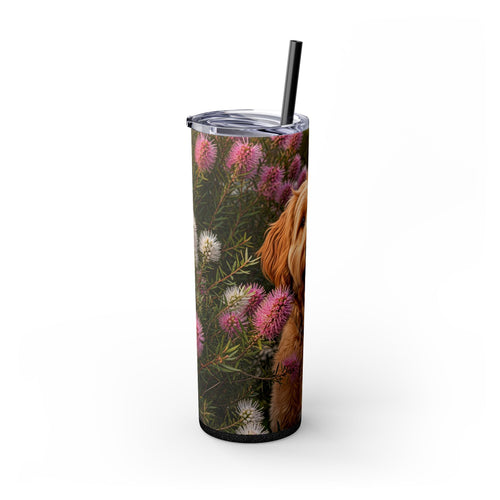 Skinny Tumbler with Straw – 20 oz Stainless Steel Cup