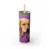Skinny Tumbler with Straw – 20 oz Stainless Steel Cup