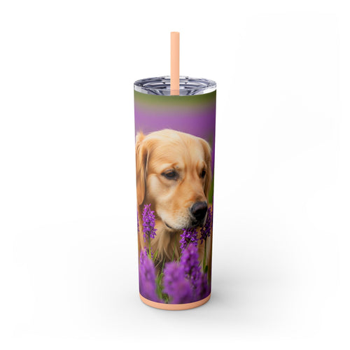 Skinny Tumbler with Straw – 20 oz Stainless Steel Cup