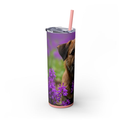 Skinny Tumbler with Straw – 20 oz Stainless Steel Cup