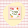 50 PcsPack Square Simple Thank-you Card Coated Paper Business Cards