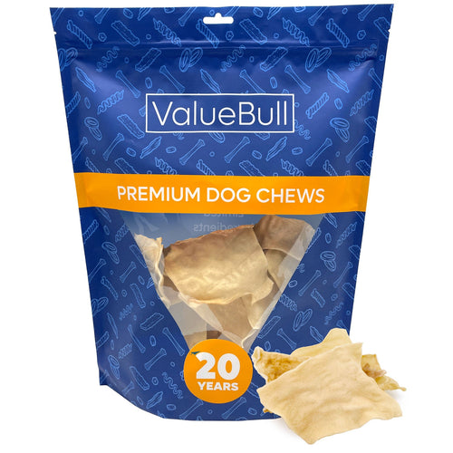 ValueBull USA Collagen Chips Dog Chews, Natural Long-Lasting Dog Treats, 25 Count