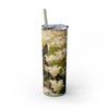 Skinny Tumbler with Straw – 20 oz Stainless Steel Cup