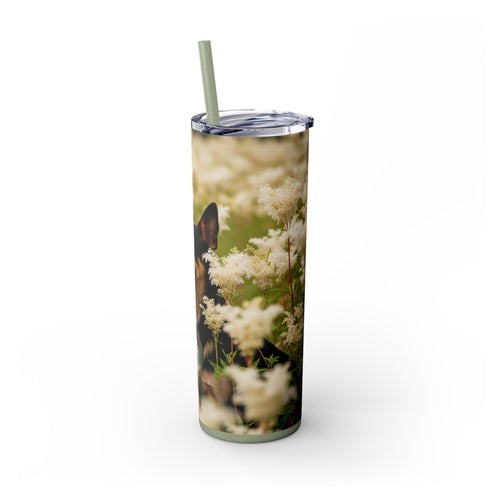 Skinny Tumbler with Straw – 20 oz Stainless Steel Cup