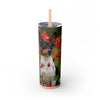 Skinny Tumbler with Straw – 20 oz Stainless Steel Cup