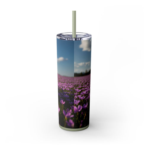 Skinny Tumbler with Straw – 20 oz Stainless Steel Cup