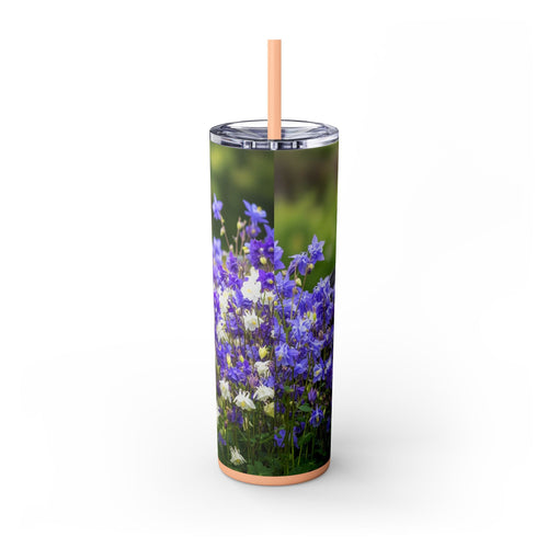 Skinny Tumbler with Straw – 20 oz Stainless Steel Cup