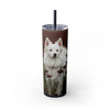 Skinny Tumbler with Straw – 20 oz Stainless Steel Cup